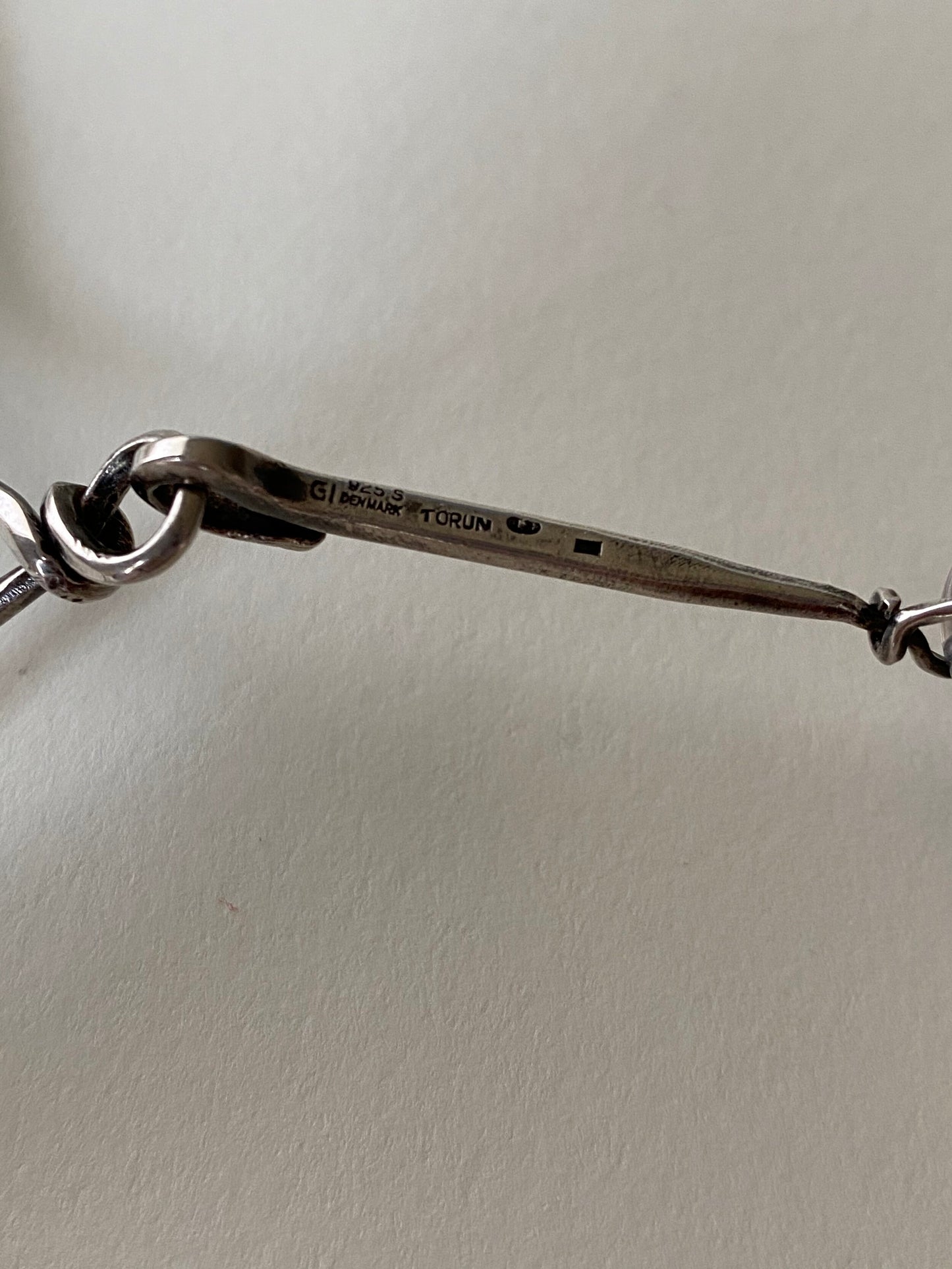 Georg Jensen Neckring No. 169 with Extra Large Rutilated Quartz Drop No. 131 by Torun