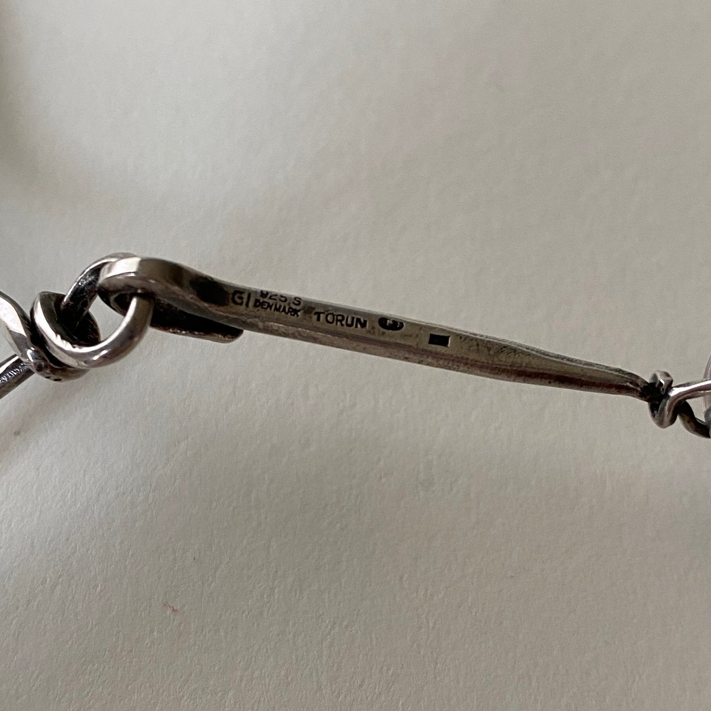 Georg Jensen Neckring No. 169 with Extra Large Rutilated Quartz Drop No. 131 by Torun