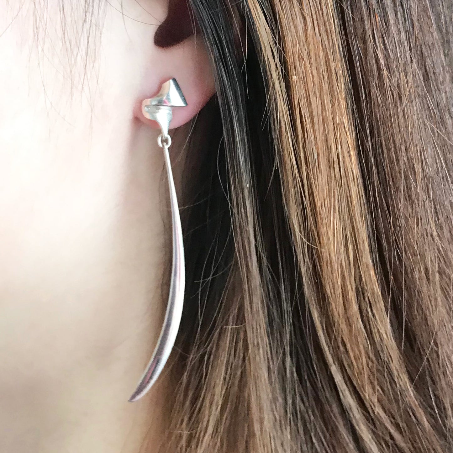 Lapponia Sterling Silver Pair of Earrings by Zolton Popovits
