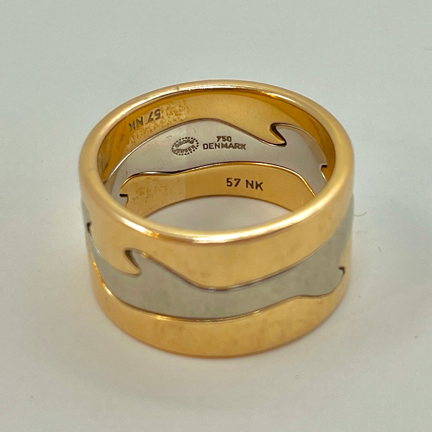 Estate Georg Jensen 18K Gold Fusion Ring by Nina Koppel