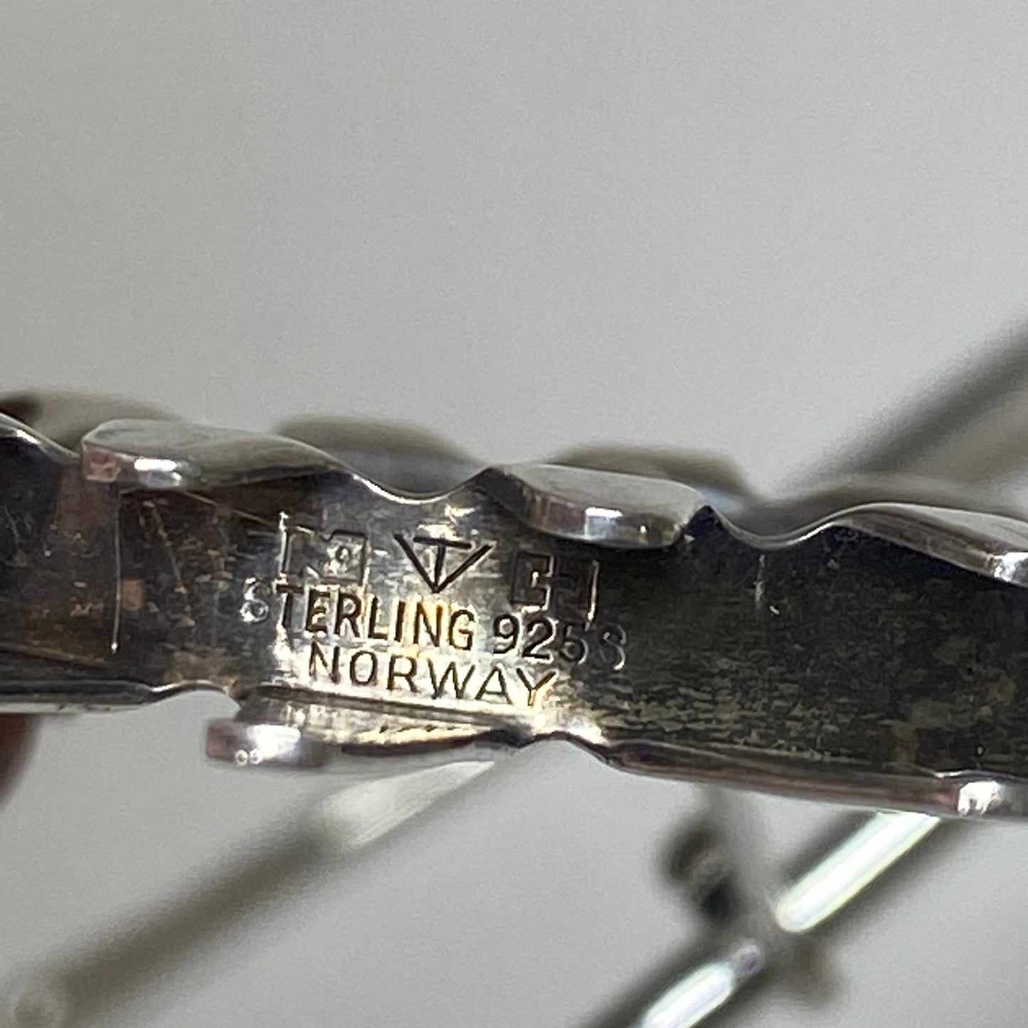 Georg Jensen Sterling Silver Curved Acorn Baby Spoon