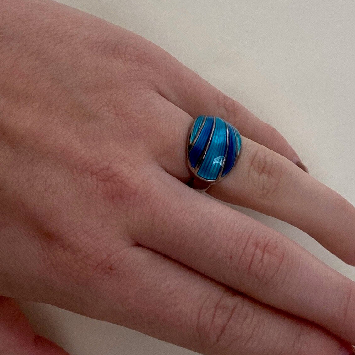 David Andersen Sterling Silver & Enamel Suite