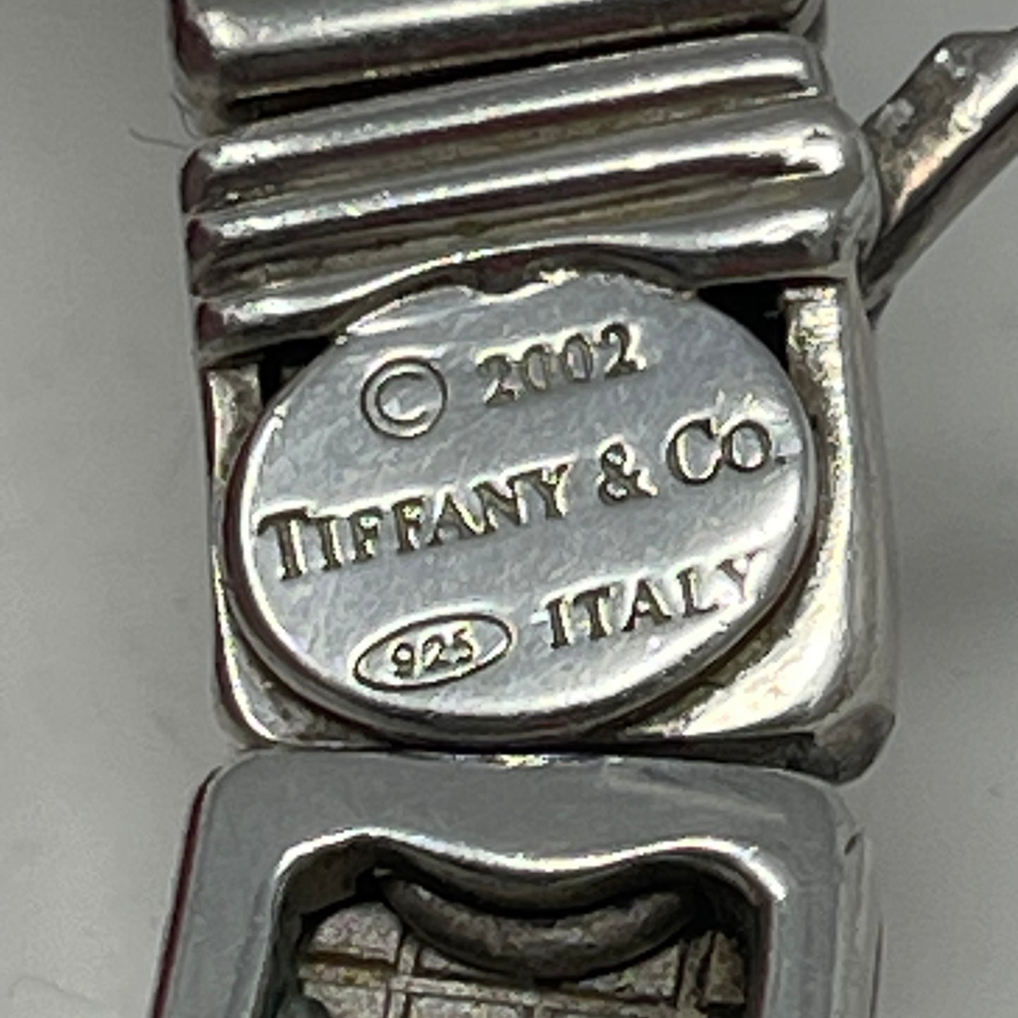 Estate Sterling Silver Tile Necklace by Tiffany & Co.