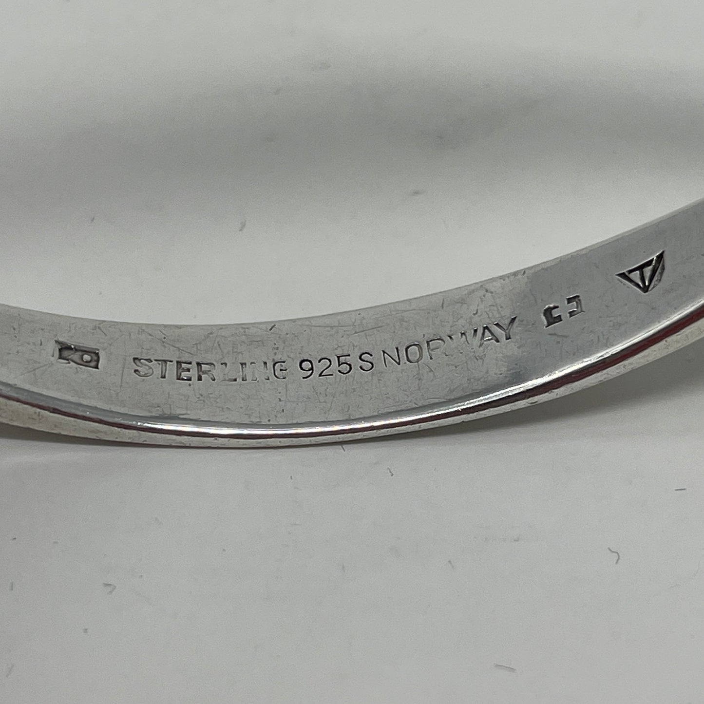 Estate Sterling Silver Oblong Bangle by Tone Vigeland