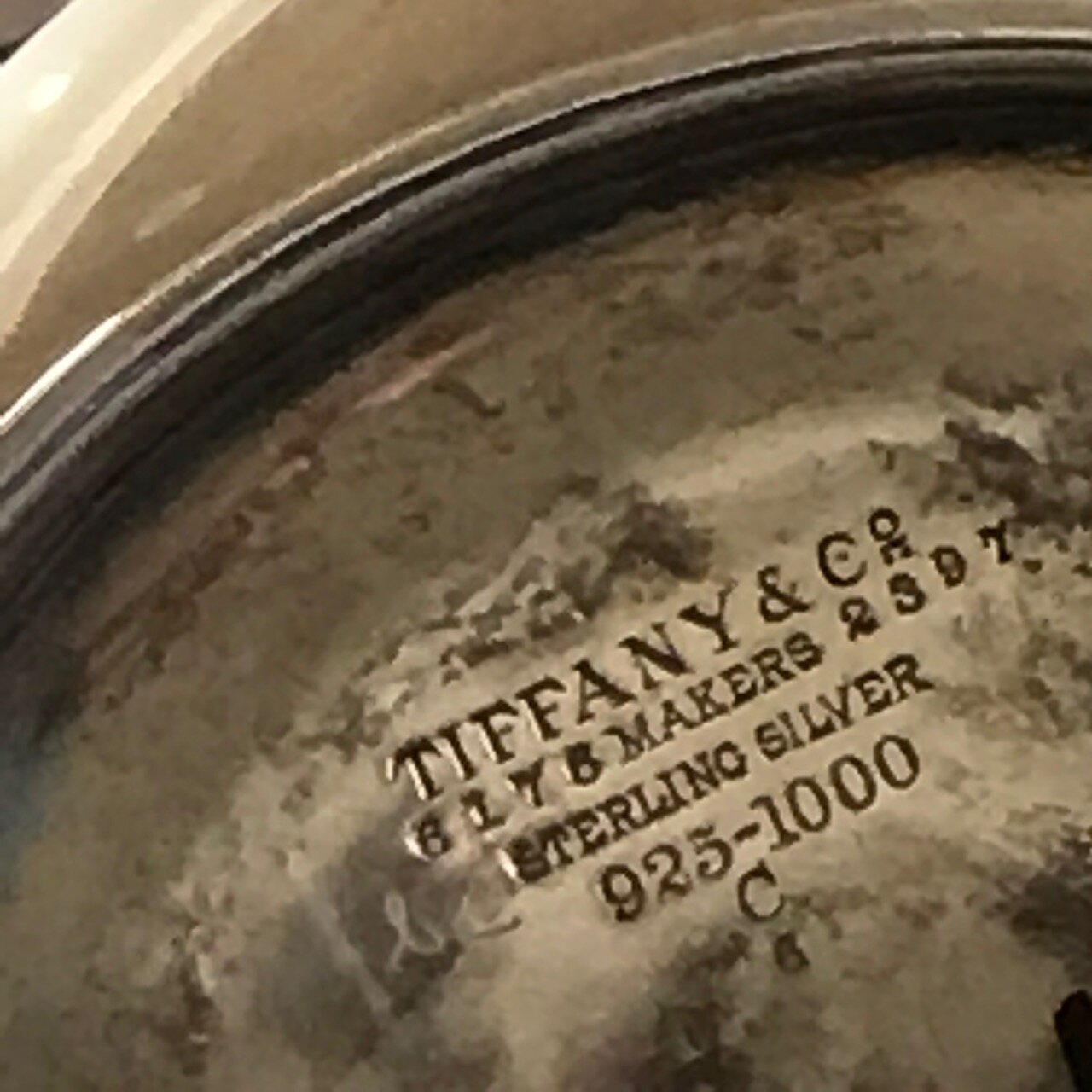 Tiffany Chrysanthemum Sterling Silver Tea Kettle on Stand