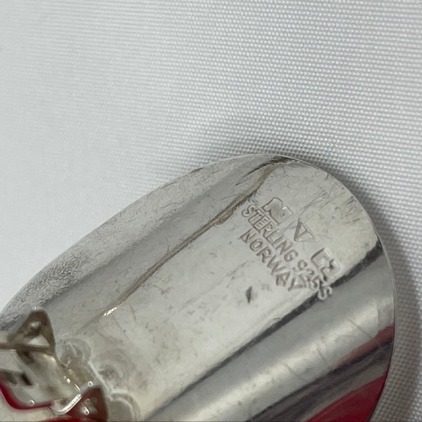 Estate Concave Curve Circle Clip-on Earrings by Tone Vigeland