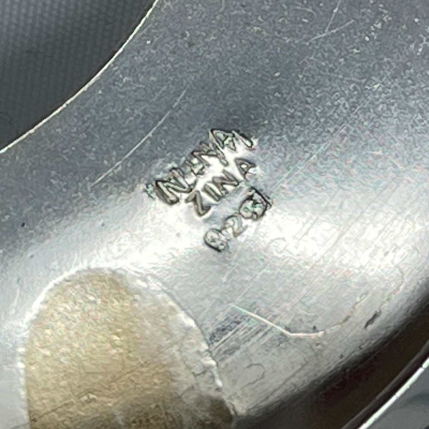 Estate Sterling Silver Zina Circular Eclipse Brooch