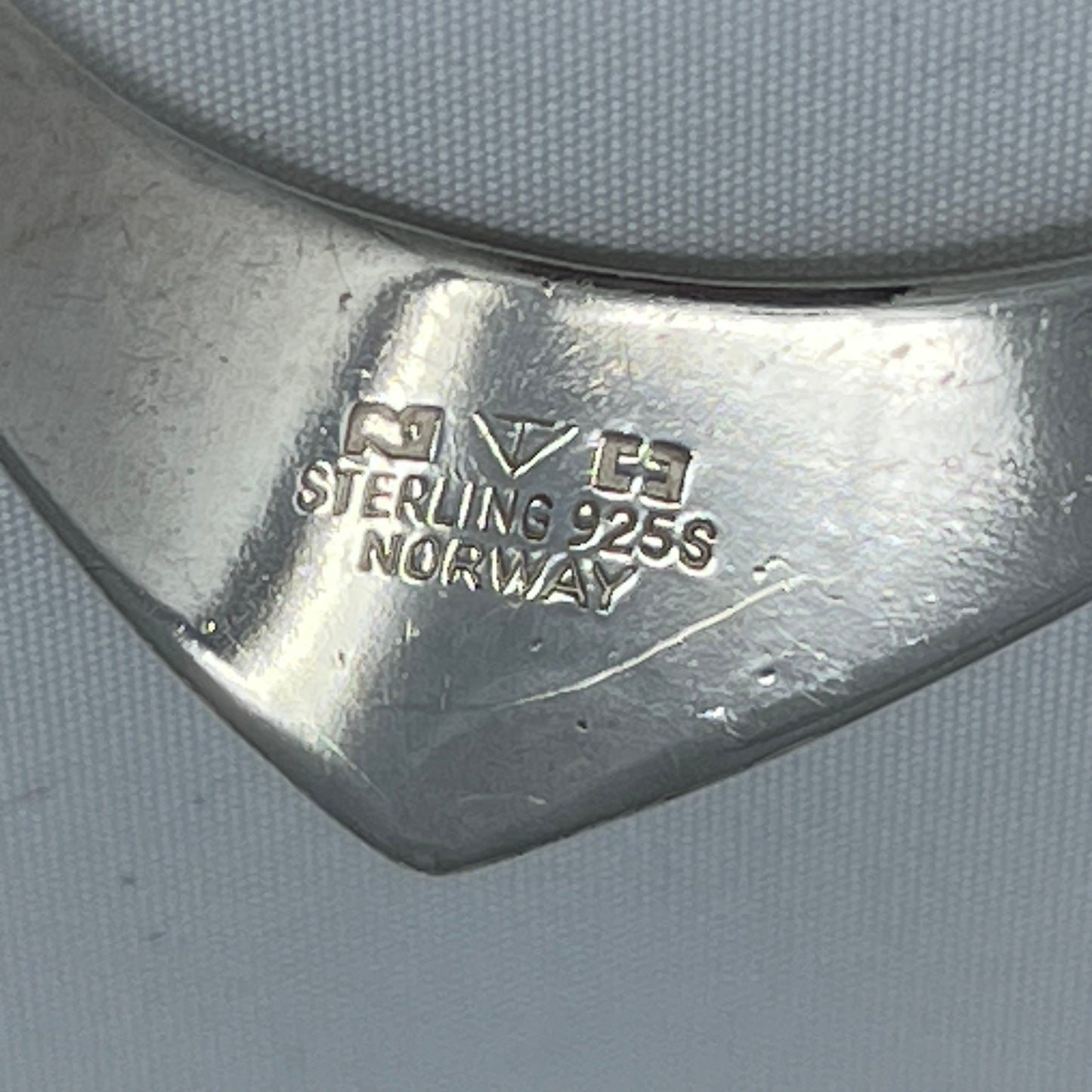 Estate Sterling Silver Modernist "Hook" Brooch by Tone Vigeland