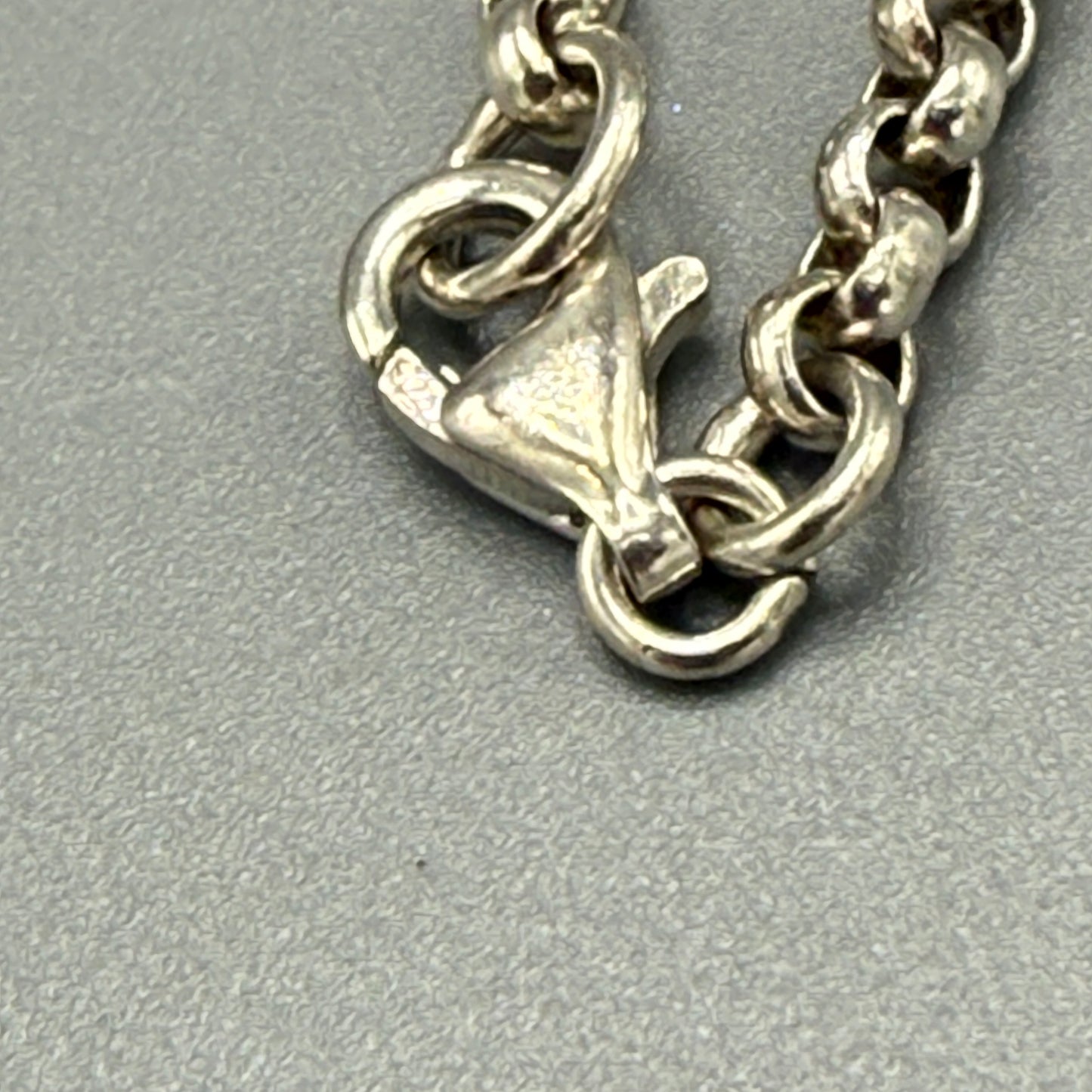 Estate Sterling Silver Small Rolo Link Chain Necklace