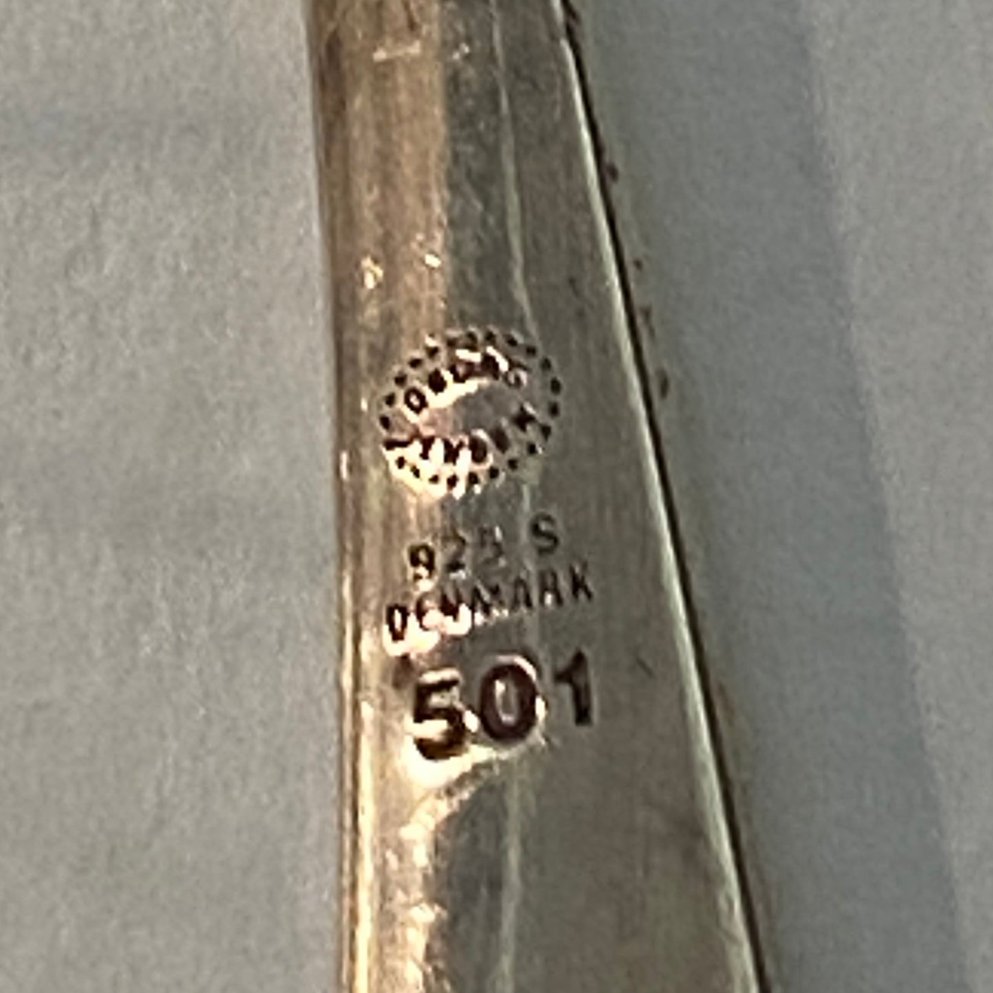 Estate Georg Jensen Sterling Silver Modernist Earrings by Regitze Overgaard Design No. 501