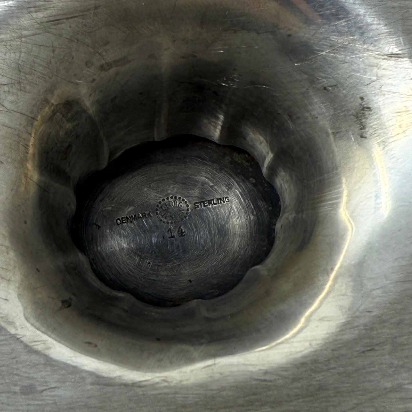 Estate Sterling Silver Georg Jensen Sauce Boat No 14