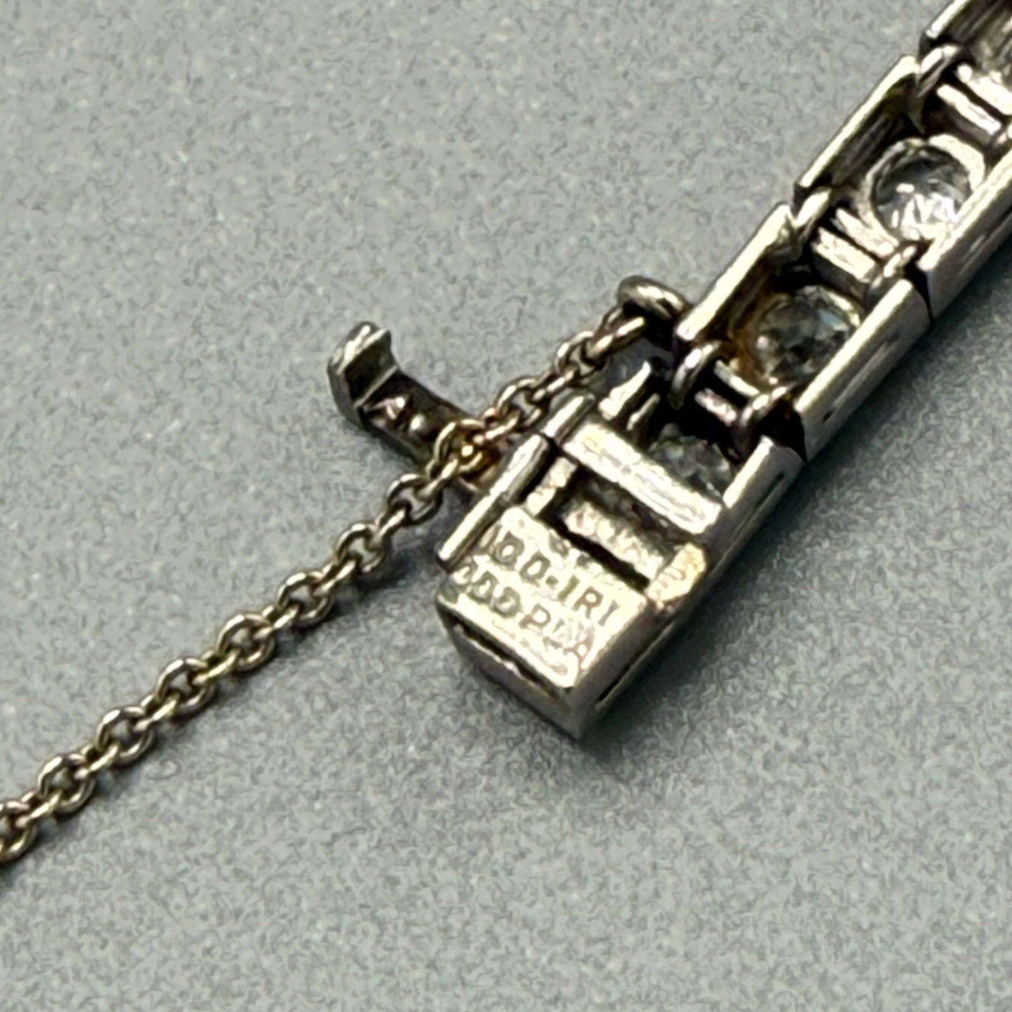 Estate Graduated Diamond Bezel Art Deco Tennis Bracelet