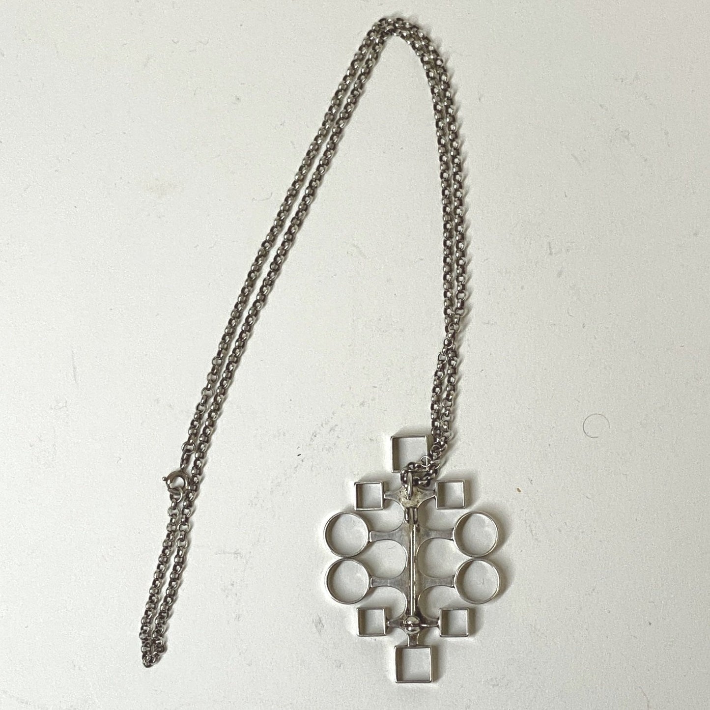 David Andersen Sterling Silver Pendant Necklace and Brooch Troll Series