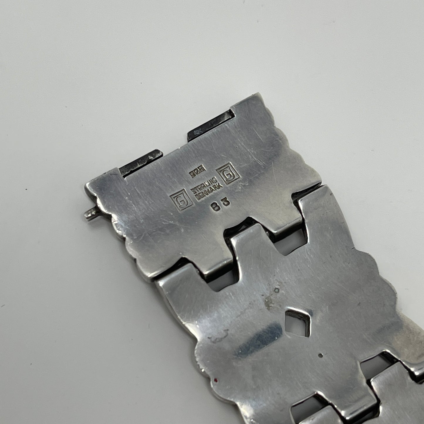 Estate Georg Jensen Sterling Silver Art Deco Bracelet by Harald Nielsen No 83