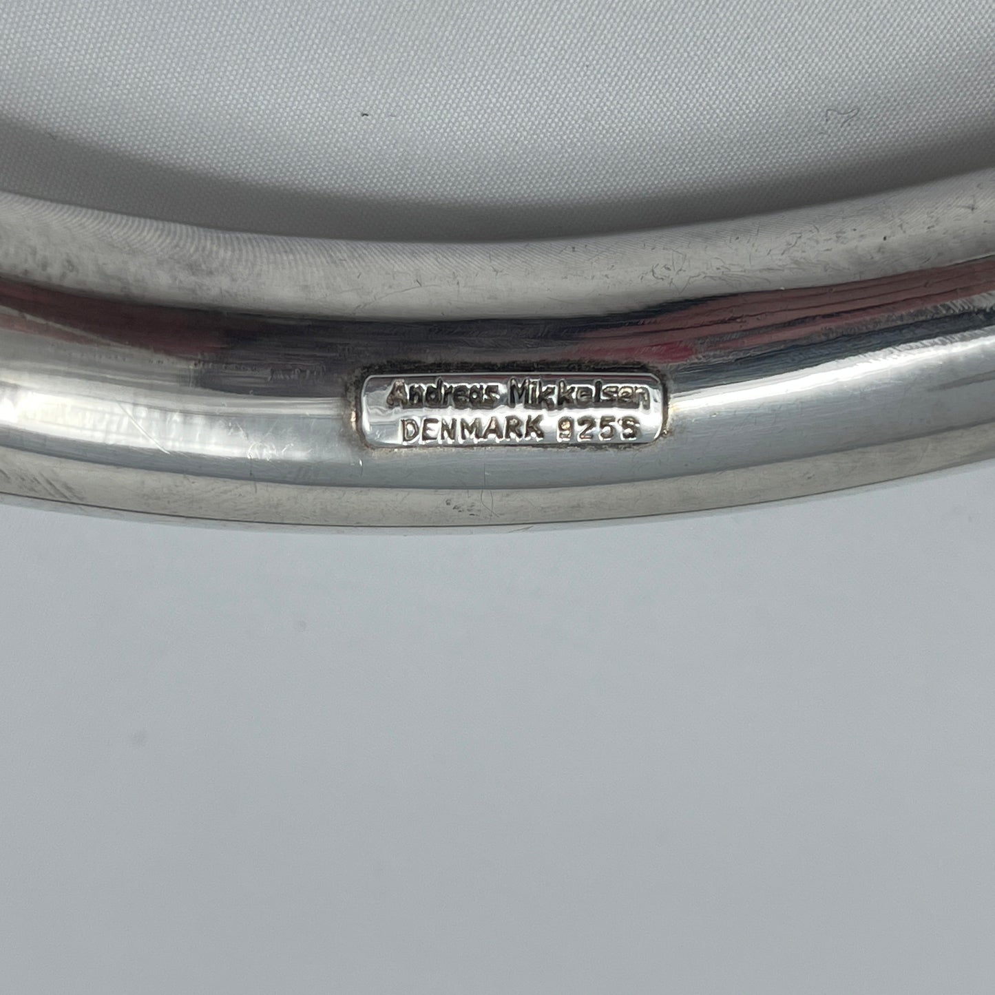 Estate Sterling Silver Andreas Mikkelsen Neck Ring