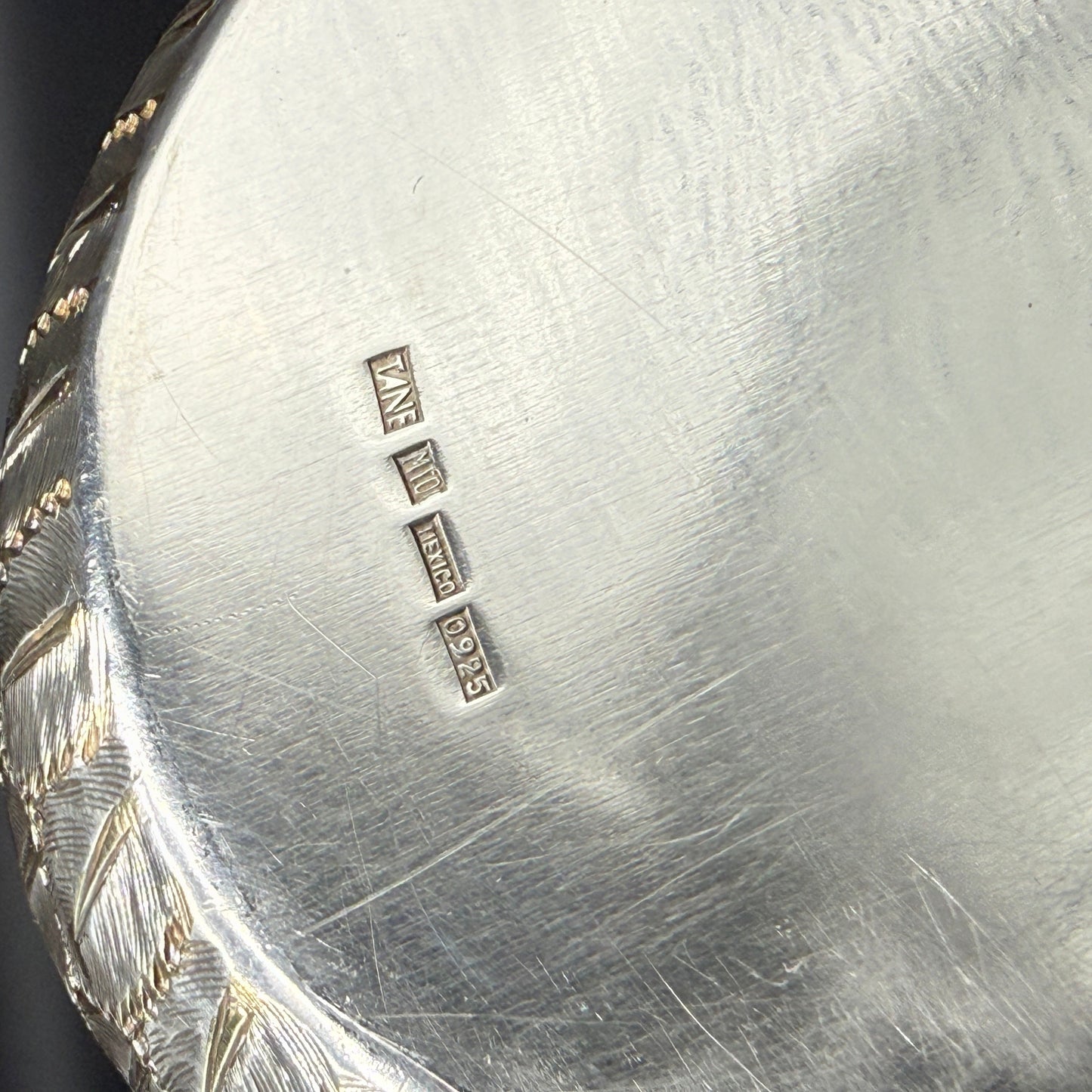 Estate Sterling Silver Swan Pair Cachepot