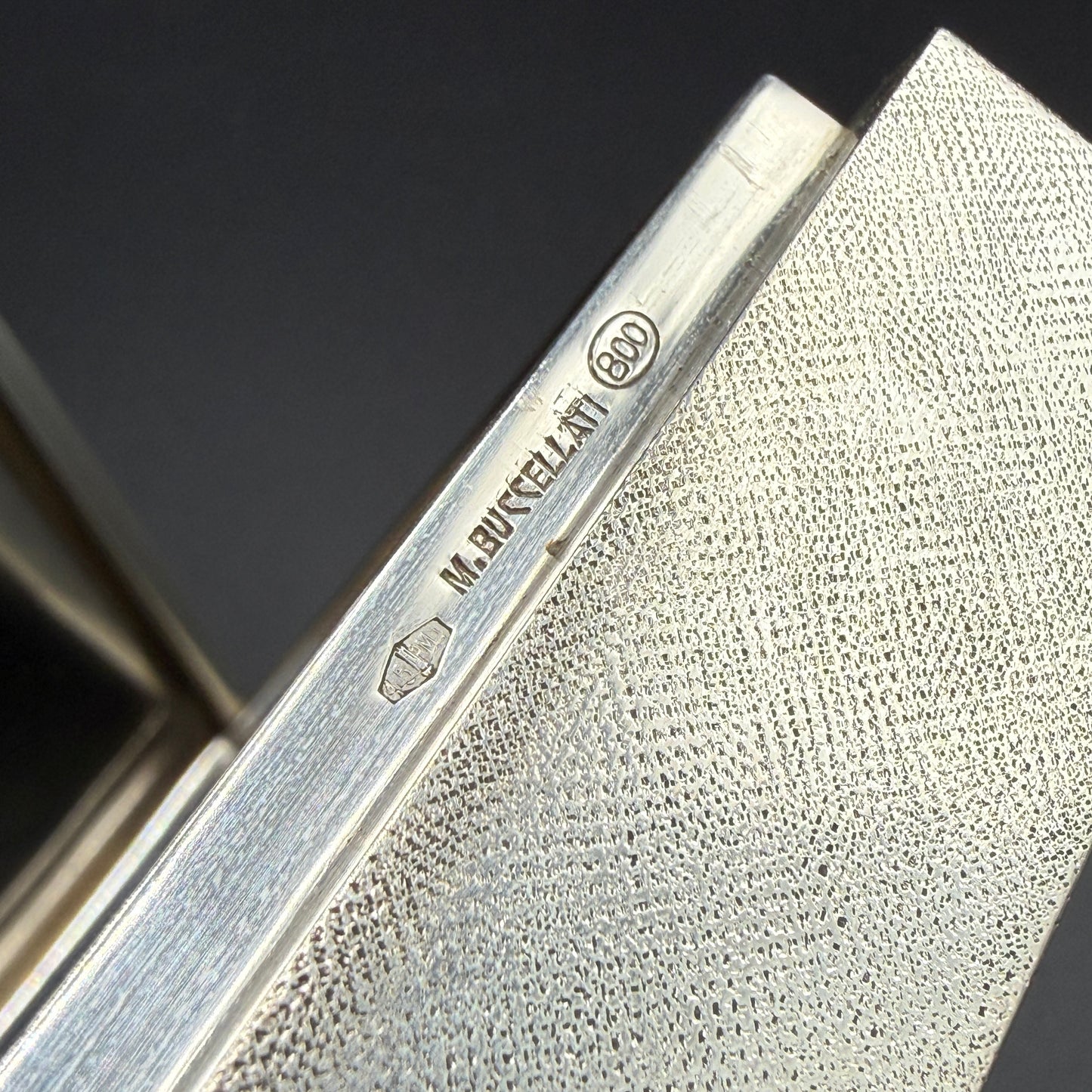 Estate Buccellati Square Segrinato Hinged Box