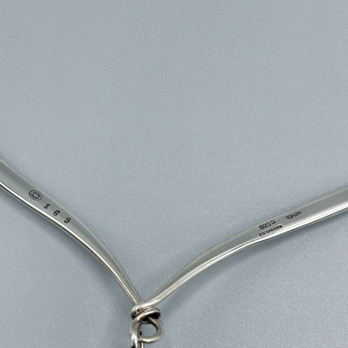 Estate Georg Jensen Sterling Silver Neck Ring and Pendant by Torun No.169/135