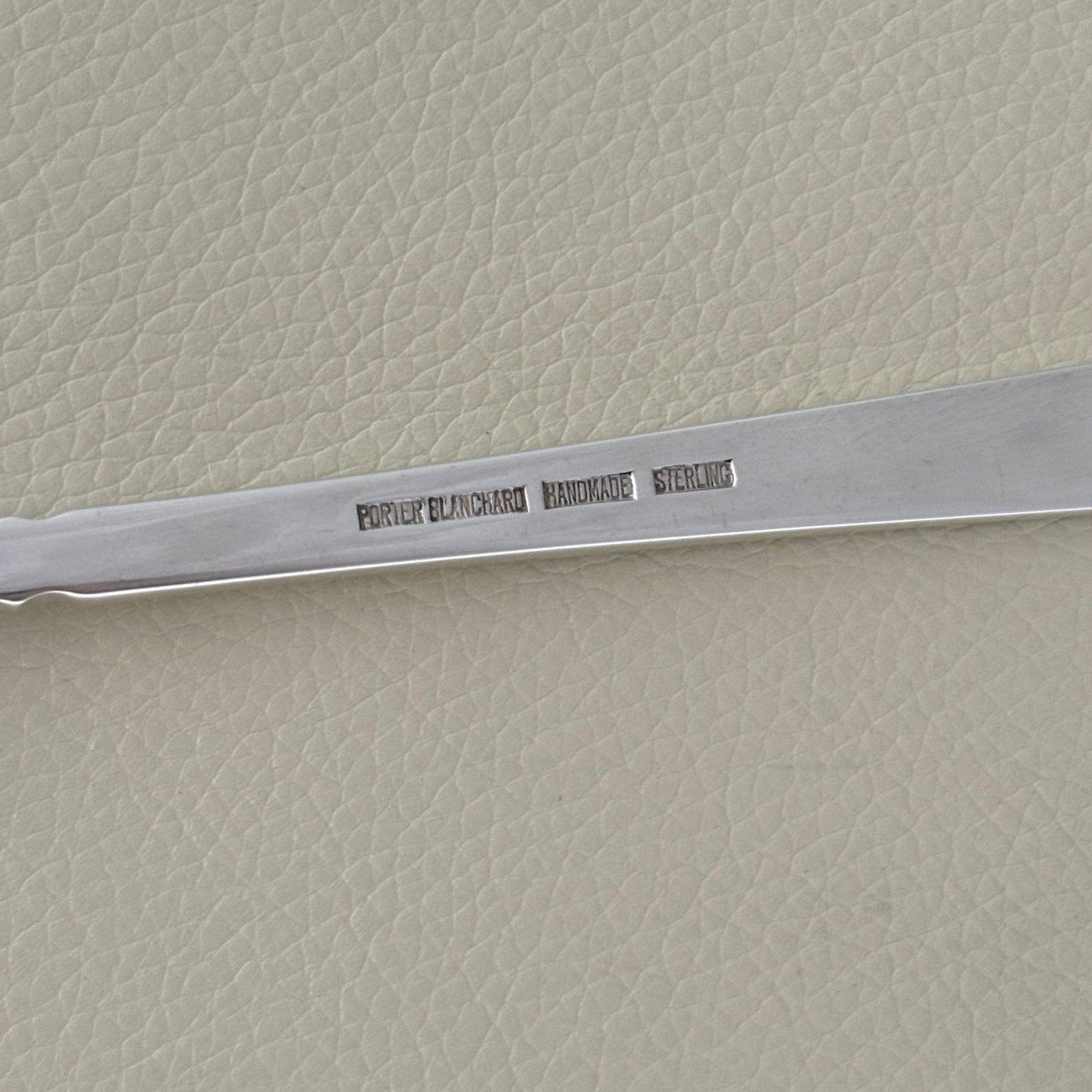 Estate Sterling Silver Porter Blanchard "Capri" Large Squared Serving Spoon