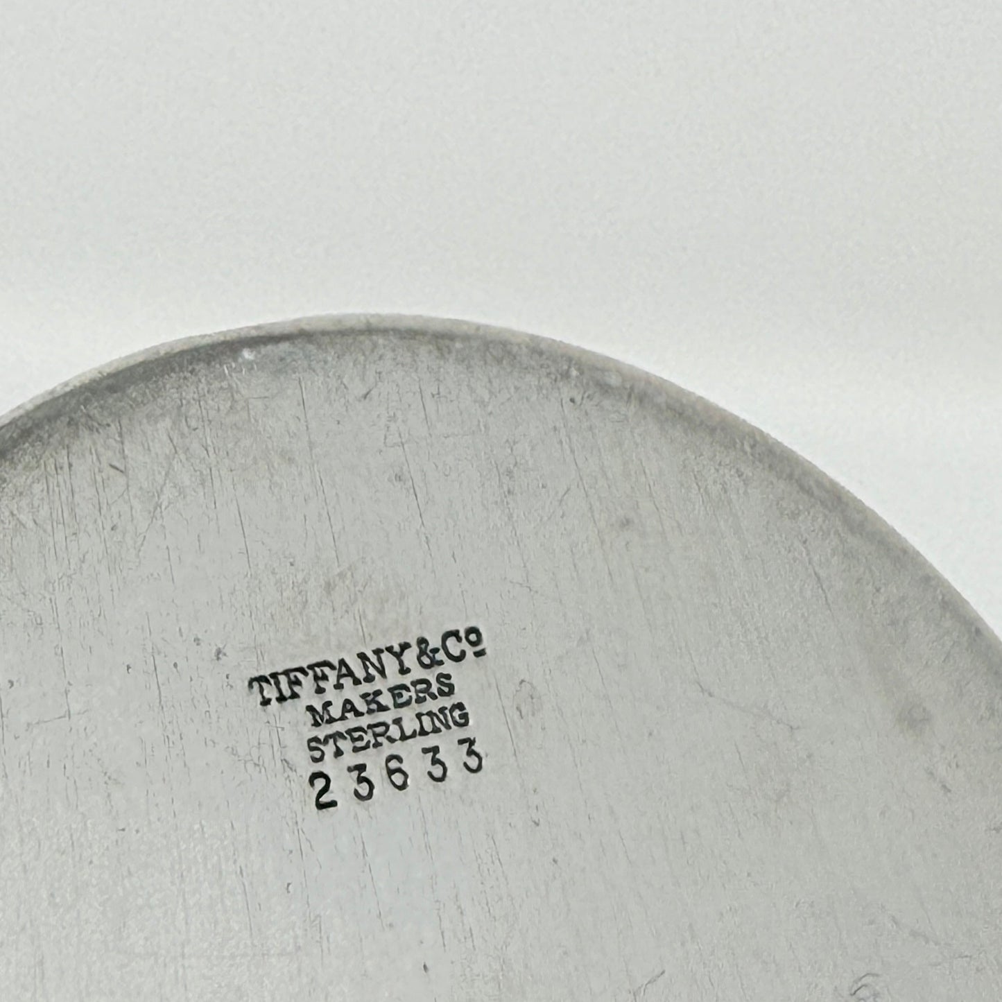 Estate Tiffany & Co. Sterling Silver Cherub Stamp Holder