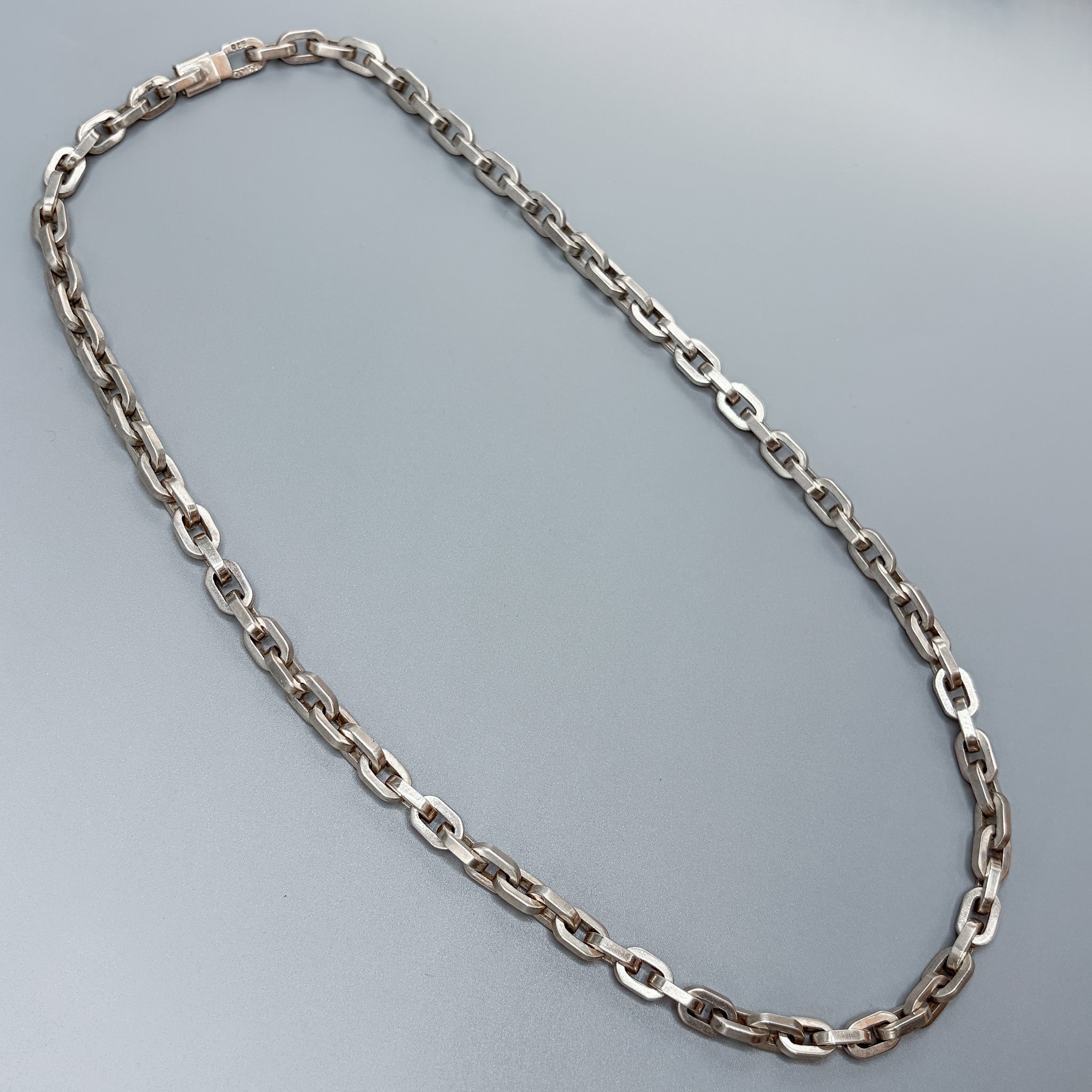 Estate Sterling Silver Extra Heavy Link Chain Necklace – Gallery 925