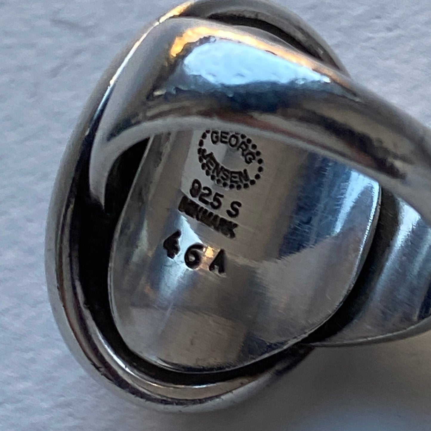 Estate Georg Jensen Sterling Silver Lapis Lazuli Ring by Harald Nielsen No 46A