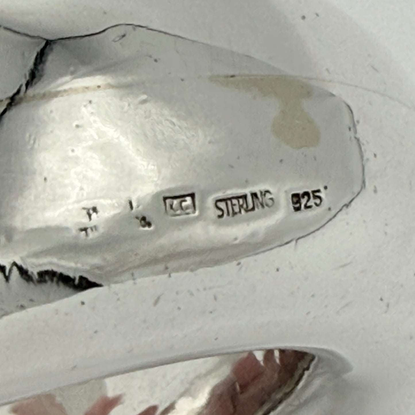 Estate Sterling Silver Doughnut Bangle