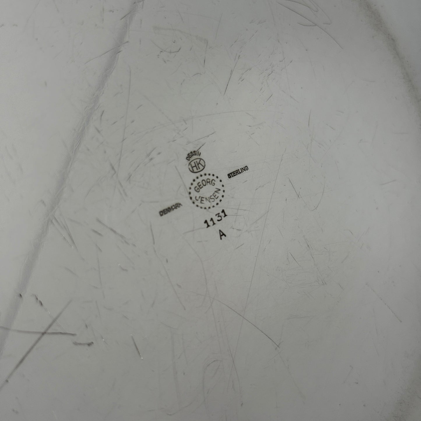 Estate Georg Jensen Sterling Silver Round Bowl by Henning Koppel No 1131A