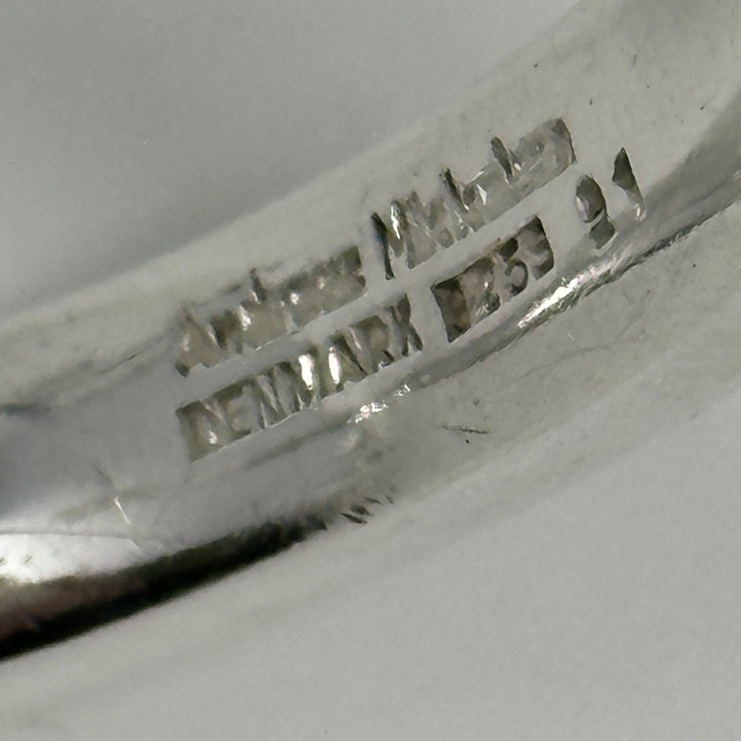 Estate Sterling Silver Andreas Mikkelsen Hinged Bracelet