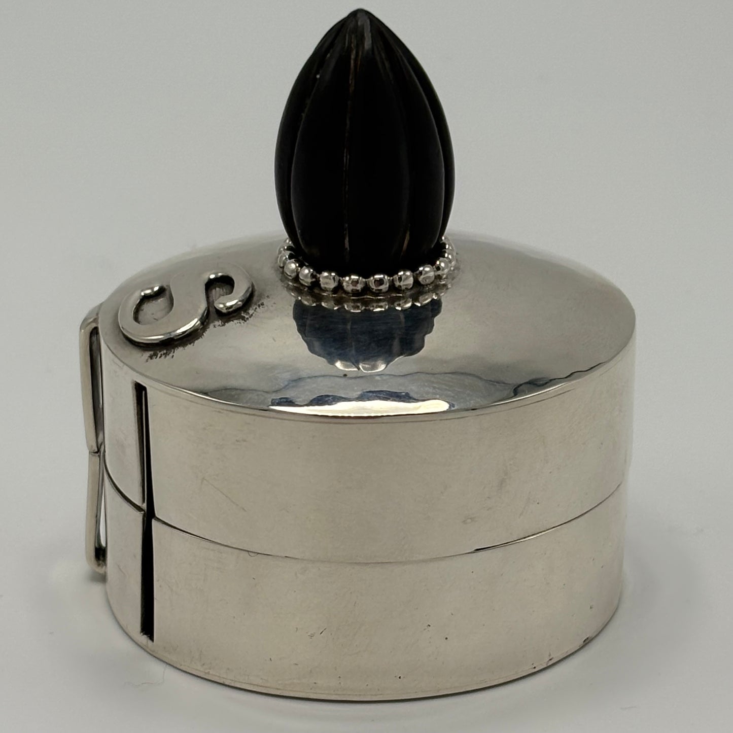 Estate Sterling Silver Hand Wrought Extremely Rare Stamp Holder by Kailo