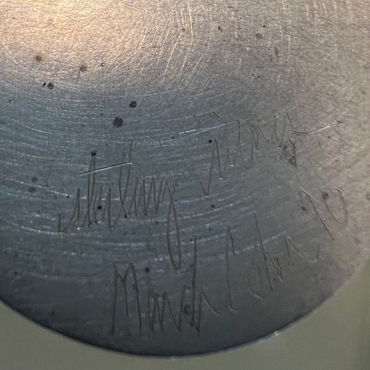 Mardi Jo Cohen Handwrought Sterling Silver & Plexiglass 3 Piece Set Memphis Design Creamer and Open Sugar Bowl with Spoon