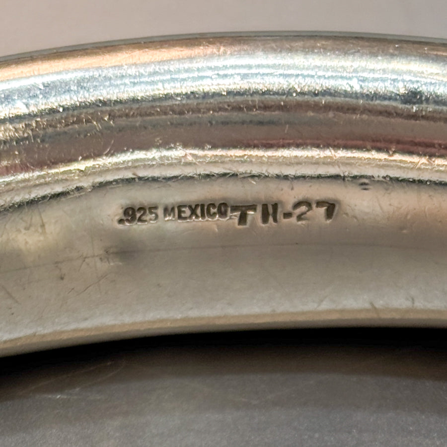 Estate Mexican Sterling Silver Donut Bangle