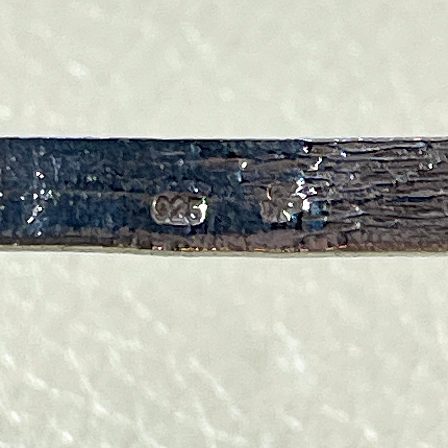 Estate Sterling Silver Modernist Three-Ring Concentric Mobile Pendant with Labradorite by Reelo