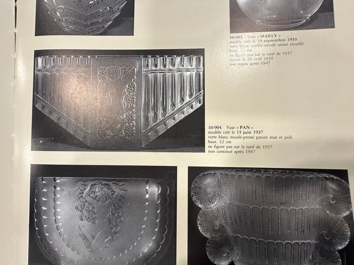 René Lalique Glass "Pan Vase" No. 10-904