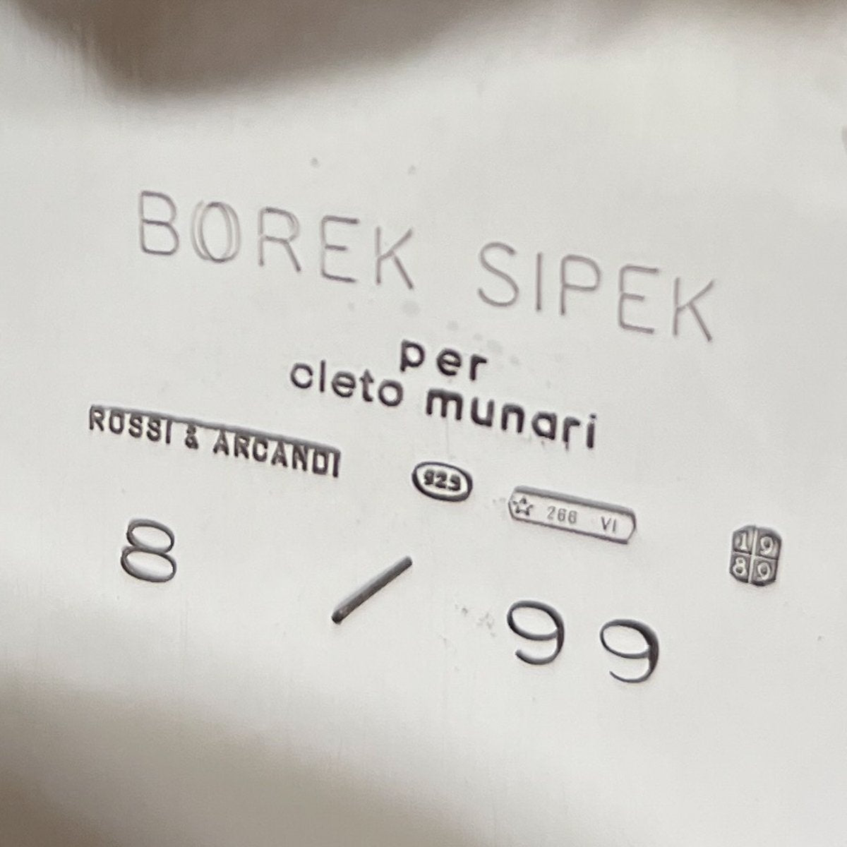 Estate Rossi & Arcandi Sterling Silver Bucket by Bořek Šípek