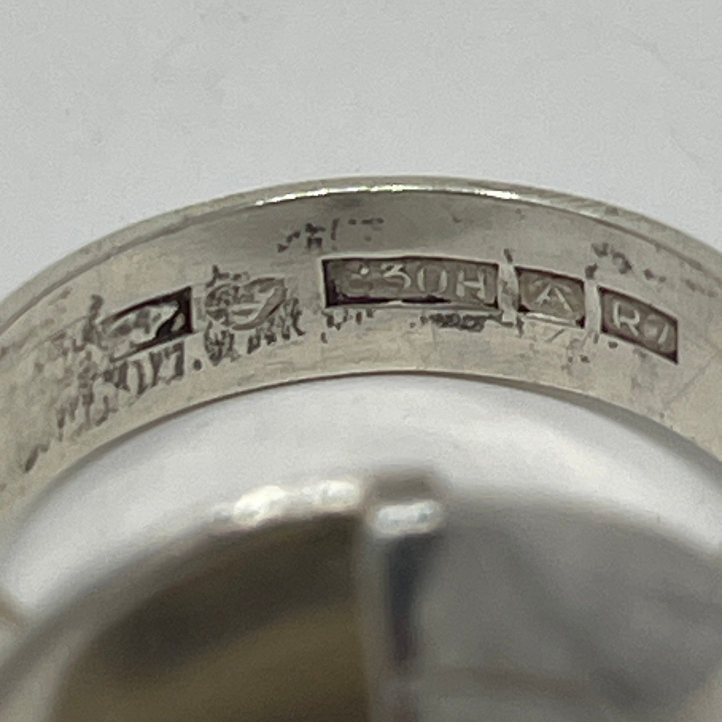 Estate Salovaara Ring with Two Half Rounds