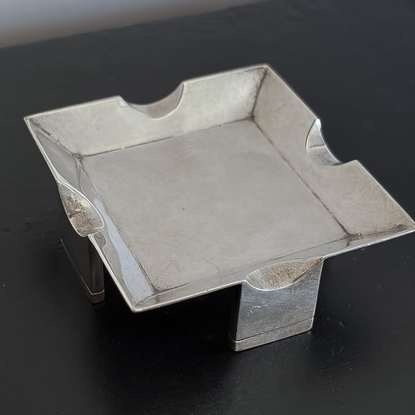 Estate Sterling Silver Square Ash Tray by William Spratling