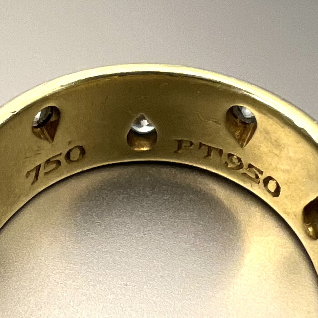 Tiffany & Co. 18K Gold "Etoile" Diamond Band Ring