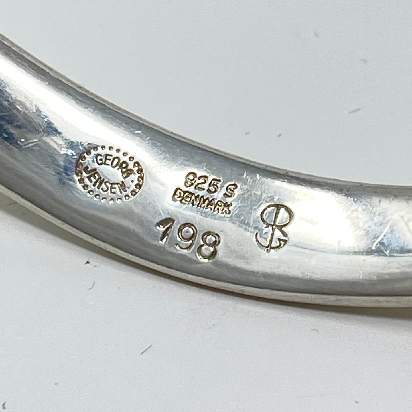 Estate Georg Jensen Sterling Silver Flex Neck Ring by Bent Gabrielsen No 198