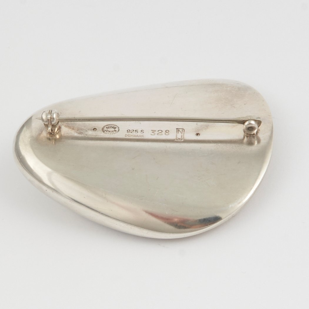 Georg Jensen Sterling Brooch by Nanna Ditzel Design No. 328