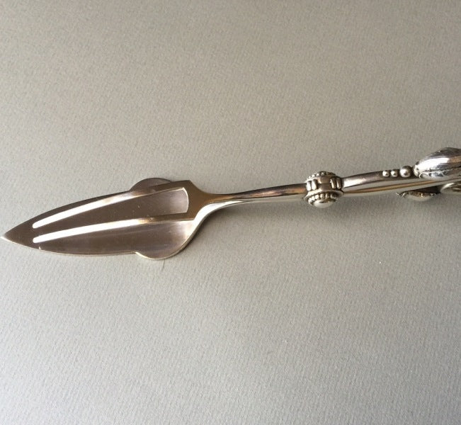 Georg Jensen Sterling Silver Blossom Sandwich Tongs No. 251