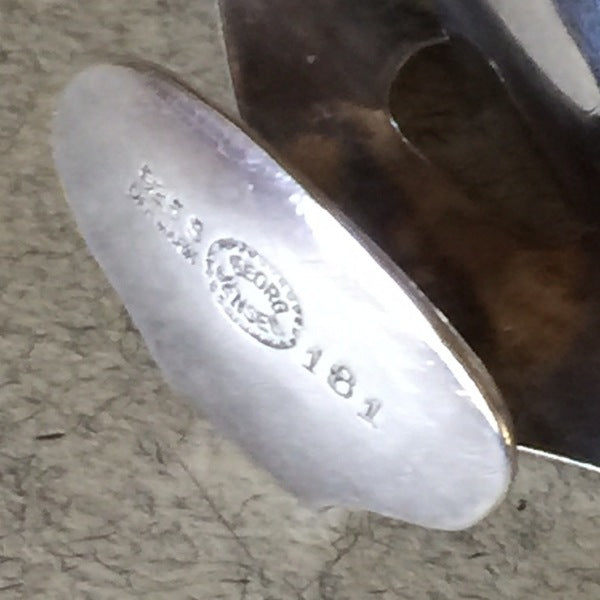 Estate Georg Jensen Sterling Silver Modernist Bracelet by Ibe Dahlquist No. 181