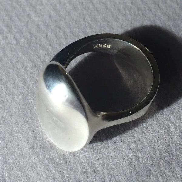 Estate Hans Hansen Sterling Silver Modernist Ring Size US 7.5