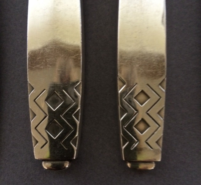 Georg Jensen Service of 6 in the "Mayan" Pattern by Johan Rohde