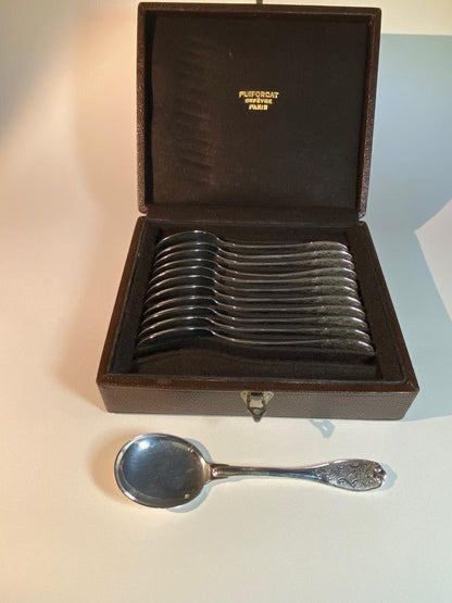 Puiforcat Sterling Silver  "Elysee" Service for 12 ( 94 pieces)