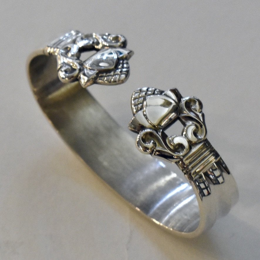 Estate Pair of Georg Jensen Sterling Silver "Acorn" Napkin Rings by Johan Rohde