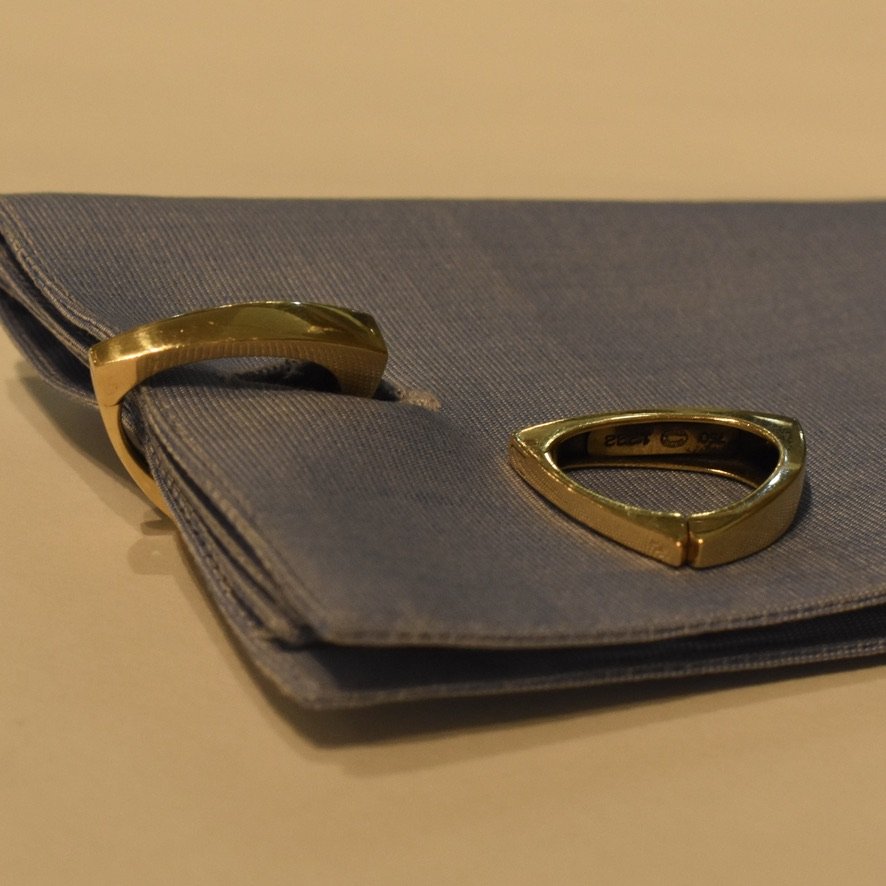 Estate Georg Jensen 18K Gold Lobster Cufflinks by Ragnar R