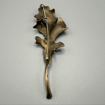 Estate Oak Leaf Brooch by John Iversen