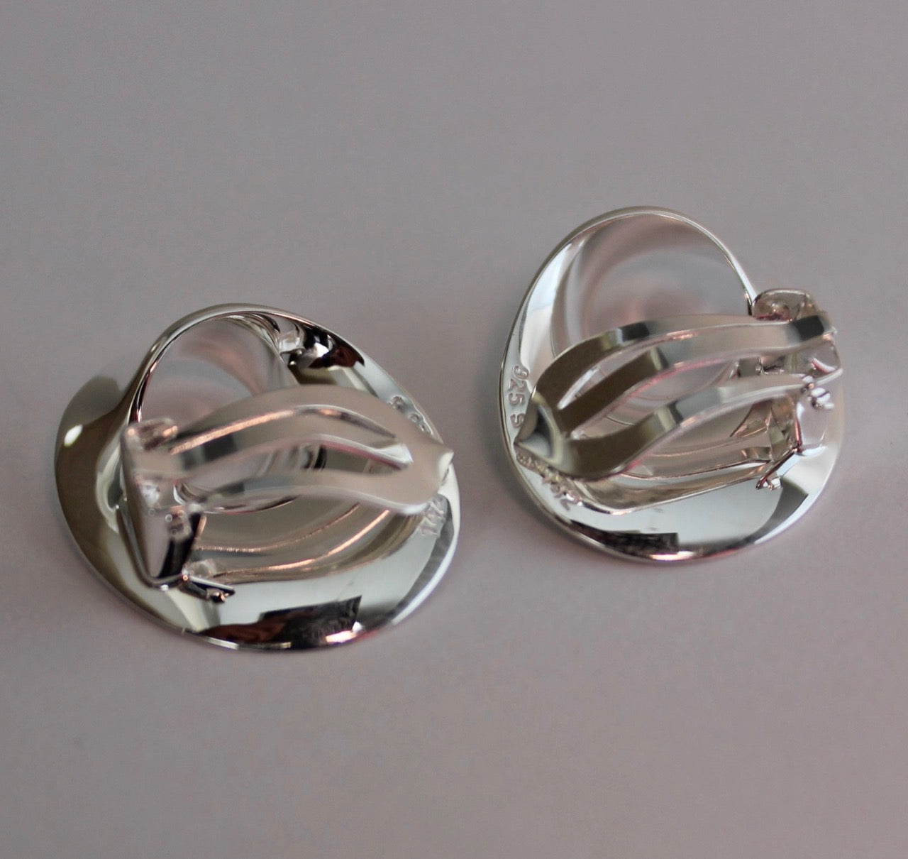 Georg Jensen sterling Silver "Mobius" Earrings large