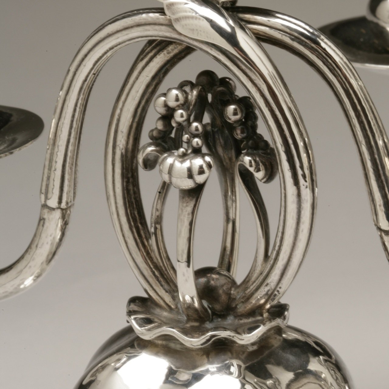 Estate Georg Jensen Sterling Silver "Pomegranate" Candelabra No. 324